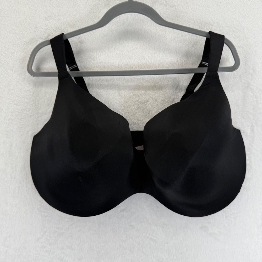 Cacique Intimates Black Full‎ Coverage Wireless Bra - Size 44H